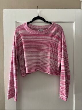 Arizona Jean Company Striped Cropped Sweater